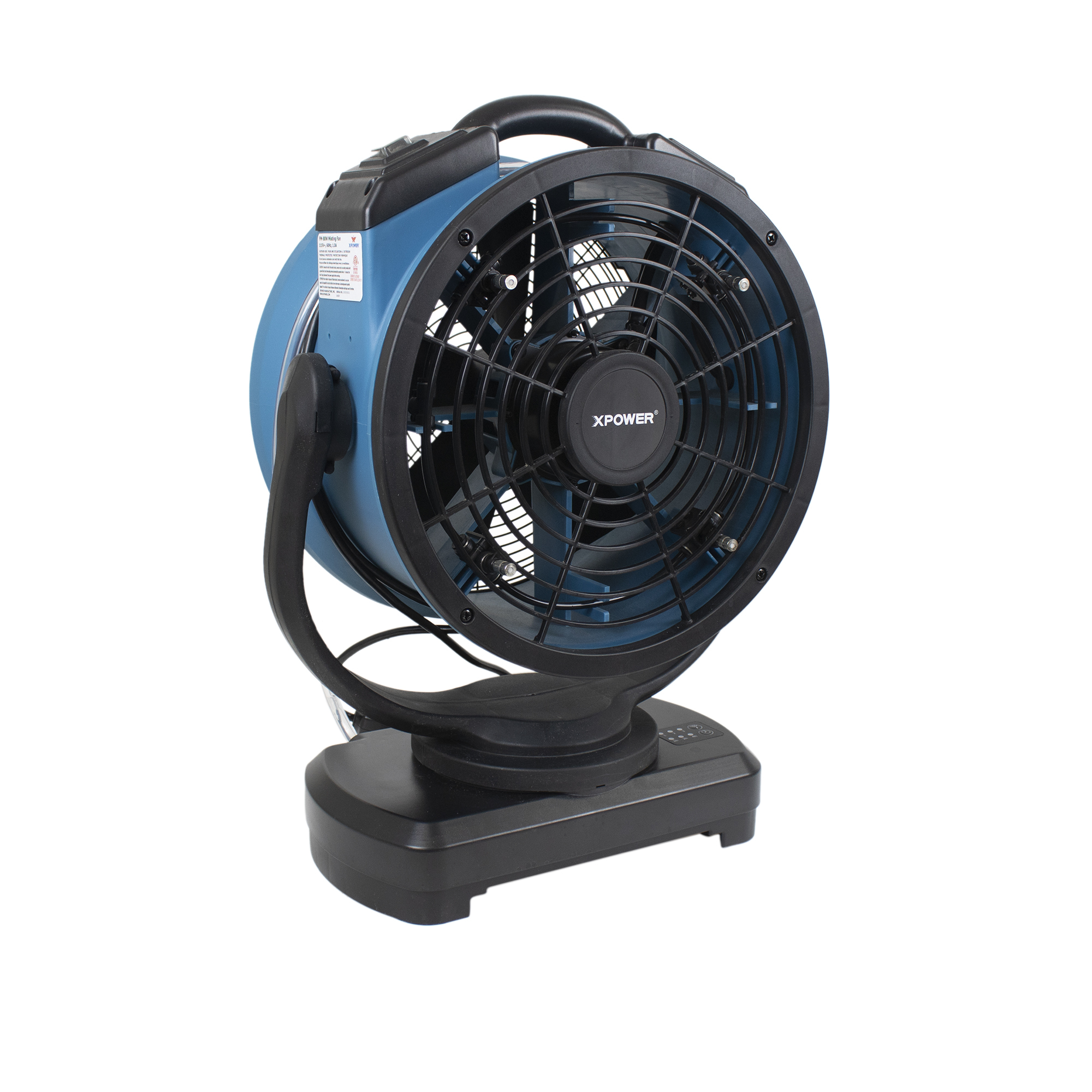 XPower 3-Speed Oscillating Misting Fan - 14in. Dia., 1700 CFM, Built-In Water Pump, Model# FM-88W